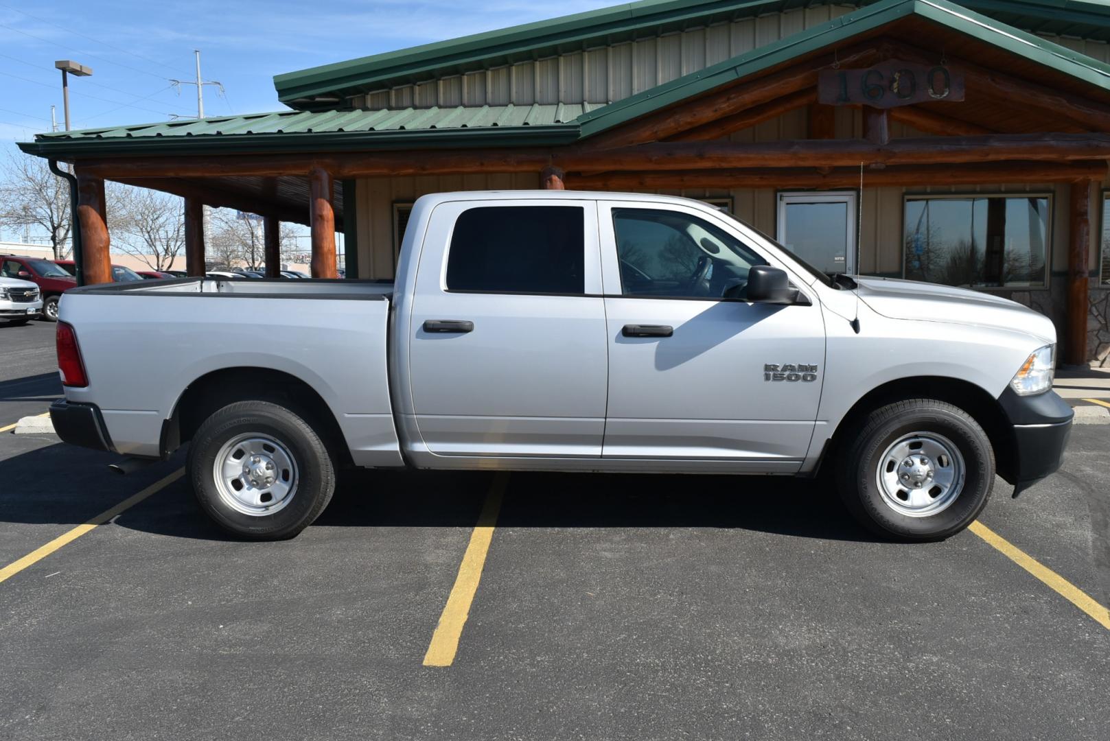 2015 Silver /Gray Ram 1500 Tradesman (1C6RR7KG7FS) with an 3.6L V-6 engine, 8-Speed Automatic transmission, located at 1600 E Hwy 44, Rapid City, SD, 57703, (605) 716-7878, 44.070232, -103.171410 - Photo#4